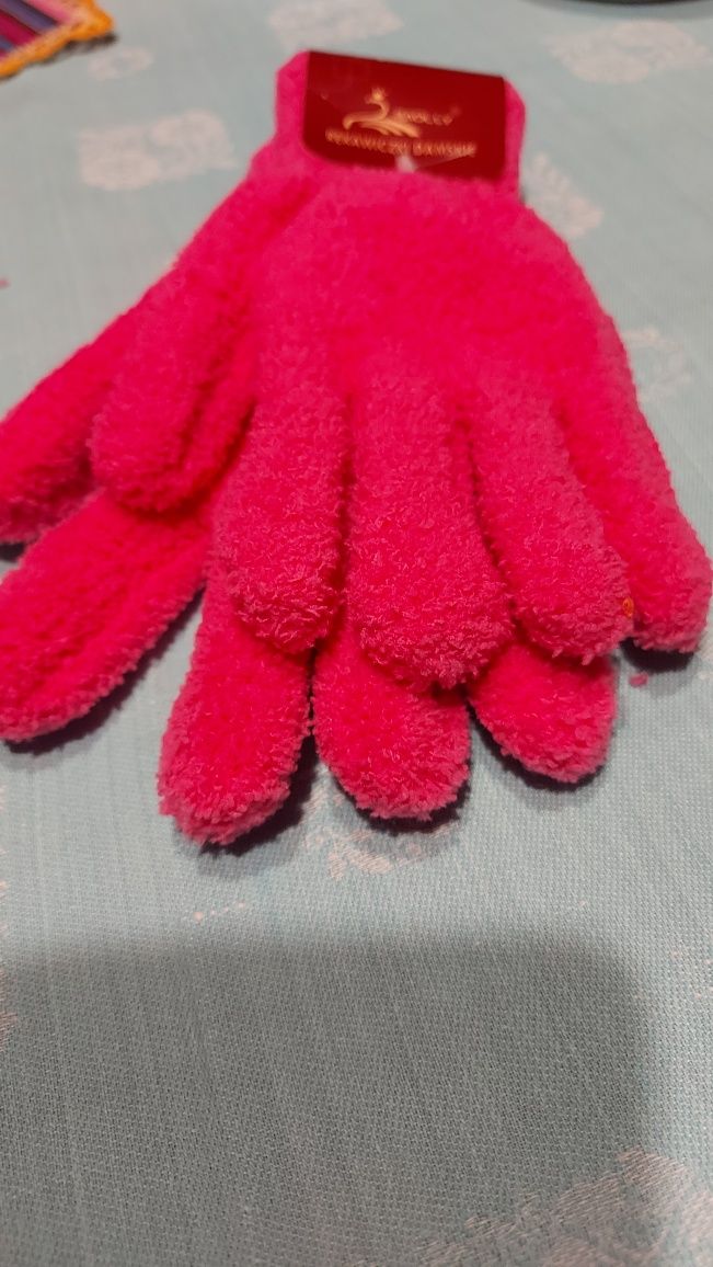 Rękawiczki damskie akrylowe M