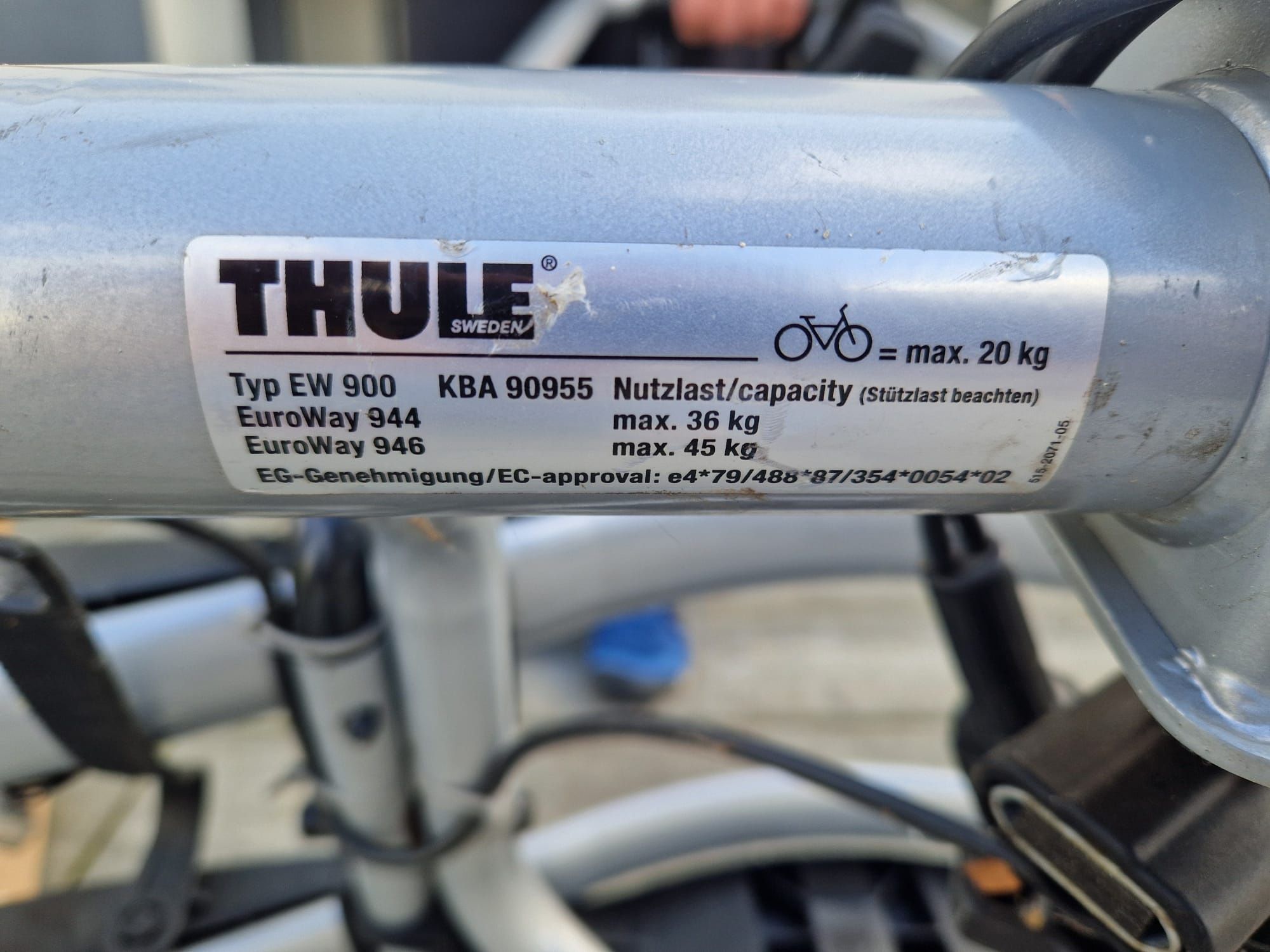 Bagażnik hol rowerowy Thule Velocompact Velospace 2 rowery