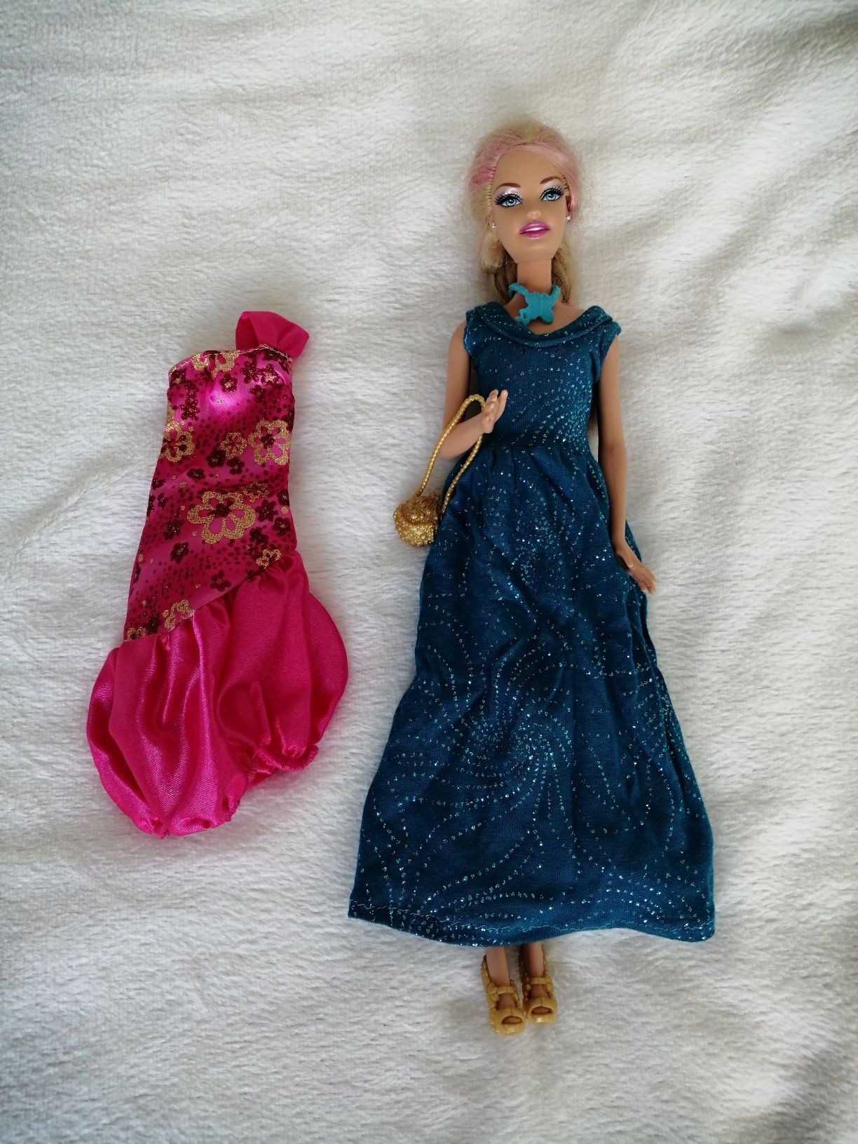 Lalka Barbie suknia wieczorowa + druga sukienka