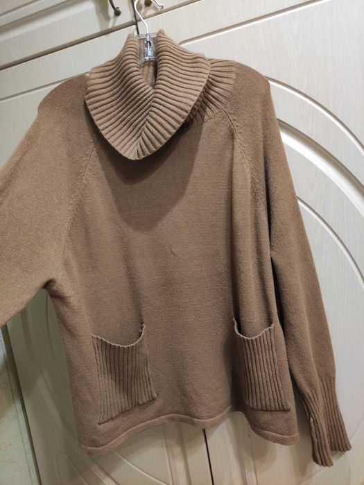 Світер-гольф светр оверсайз з високою горловиною, р.52-54/EU44