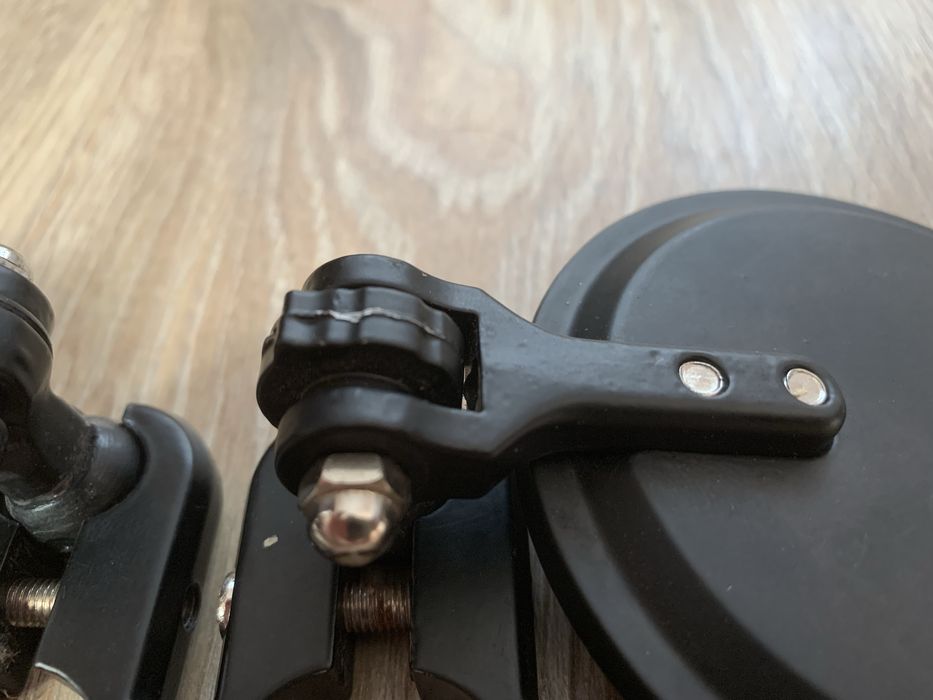 Дзеркала в руль, в торец руля, метал, мото