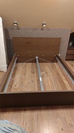 Łóżko Ikea Malm 160x200 | 4 pojemniki na pościel | dno łóżka