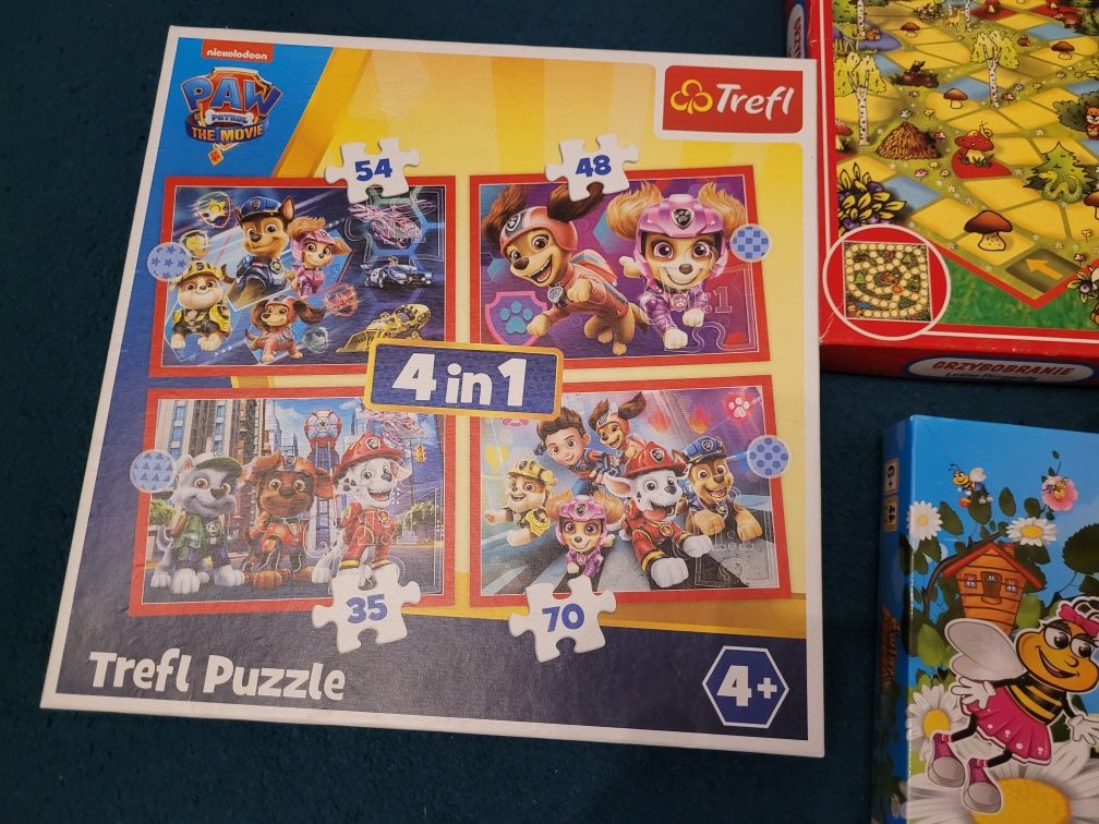 Puzzle gry planszowe klocki