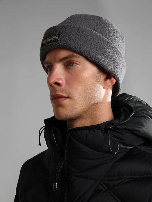 Шапка Napapijri F-Rock Оригінал Темно-сіра Унісекс Зимова NP0A4GK9H981