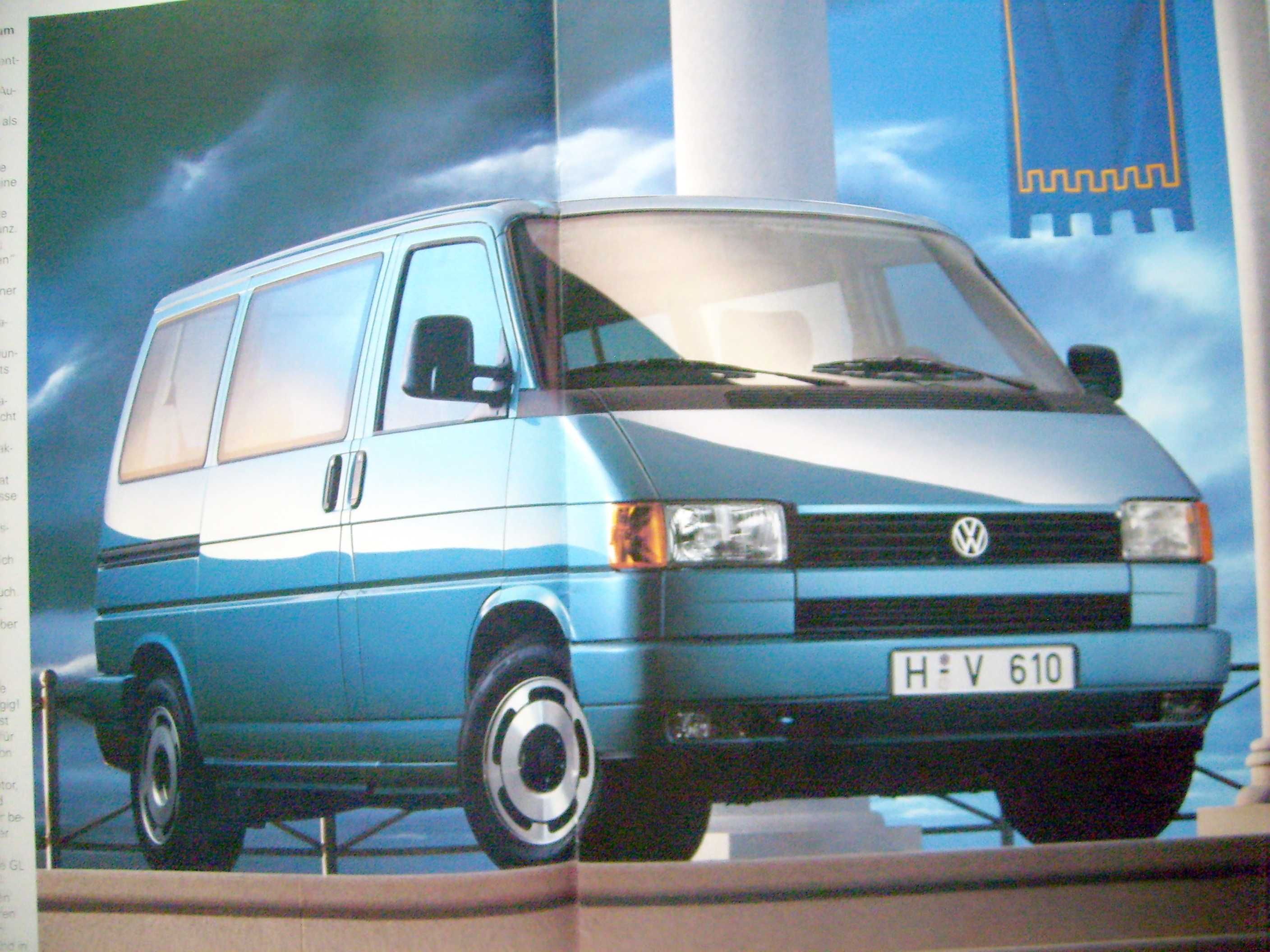 VW Caravelle T4 1991 * prospekt 20 stron, stan BDB, WYPRZEDAŻ !