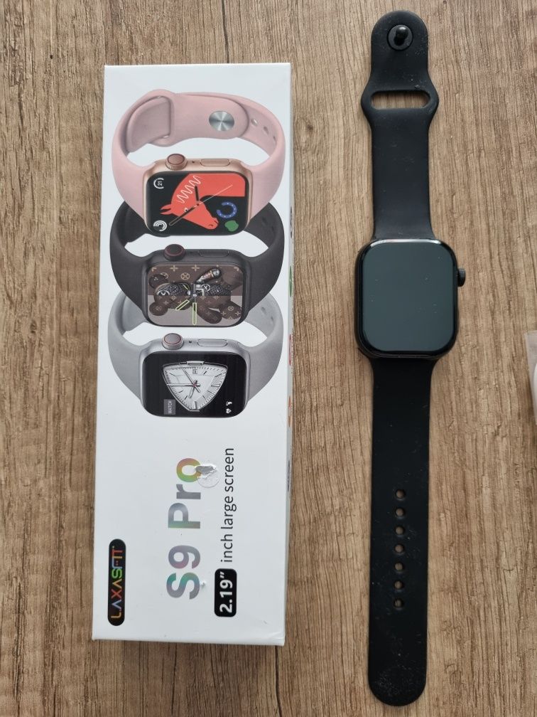 Czarny smartwatch S9 Pro