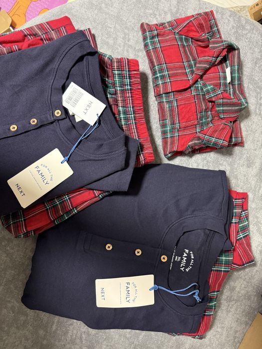 Next Червоний в клітинку тартан - Сімейні різдвяні піжами