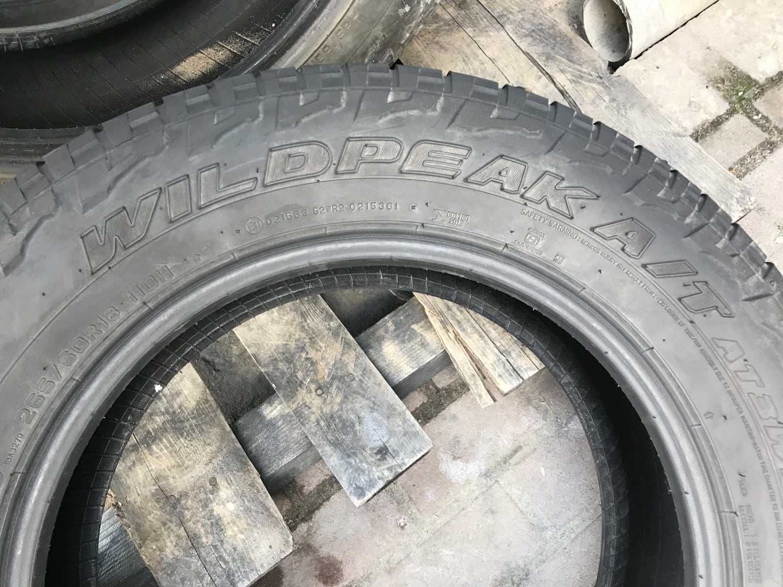 Шини  Falken 265/60r18 Комплект літо б/у склад Оригінал