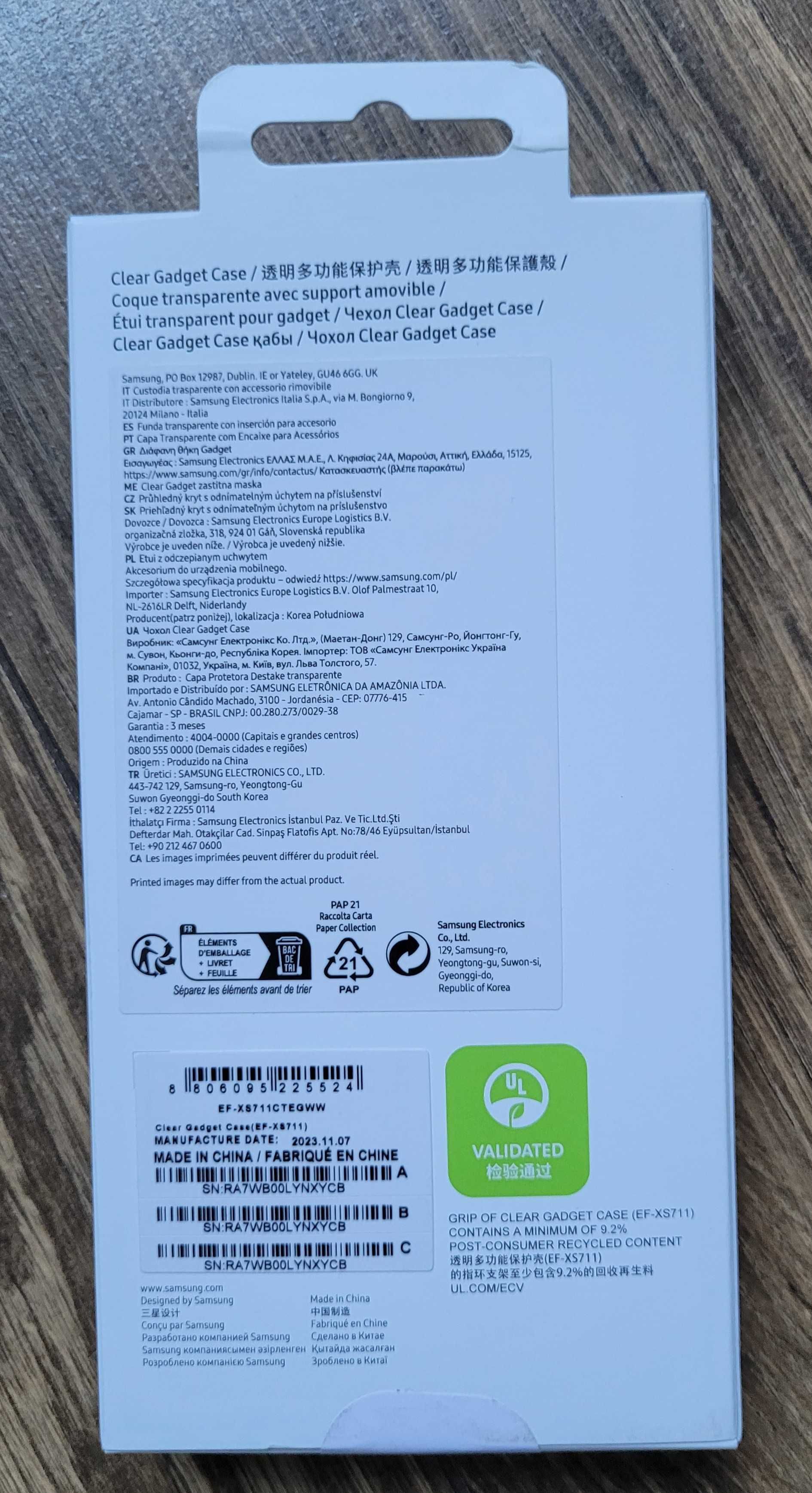 Etui Samsung Clear Gadget Case do Galaxy S23 FE bezbarwne NOWE
