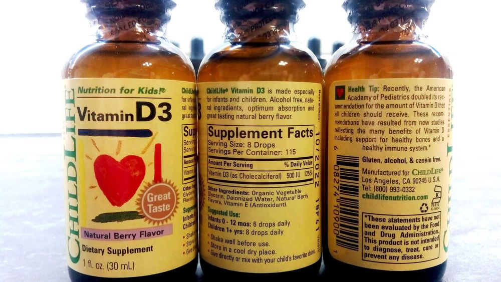 ChildLife, Vitamin D3 (30 мл), витамин D3 для детей
