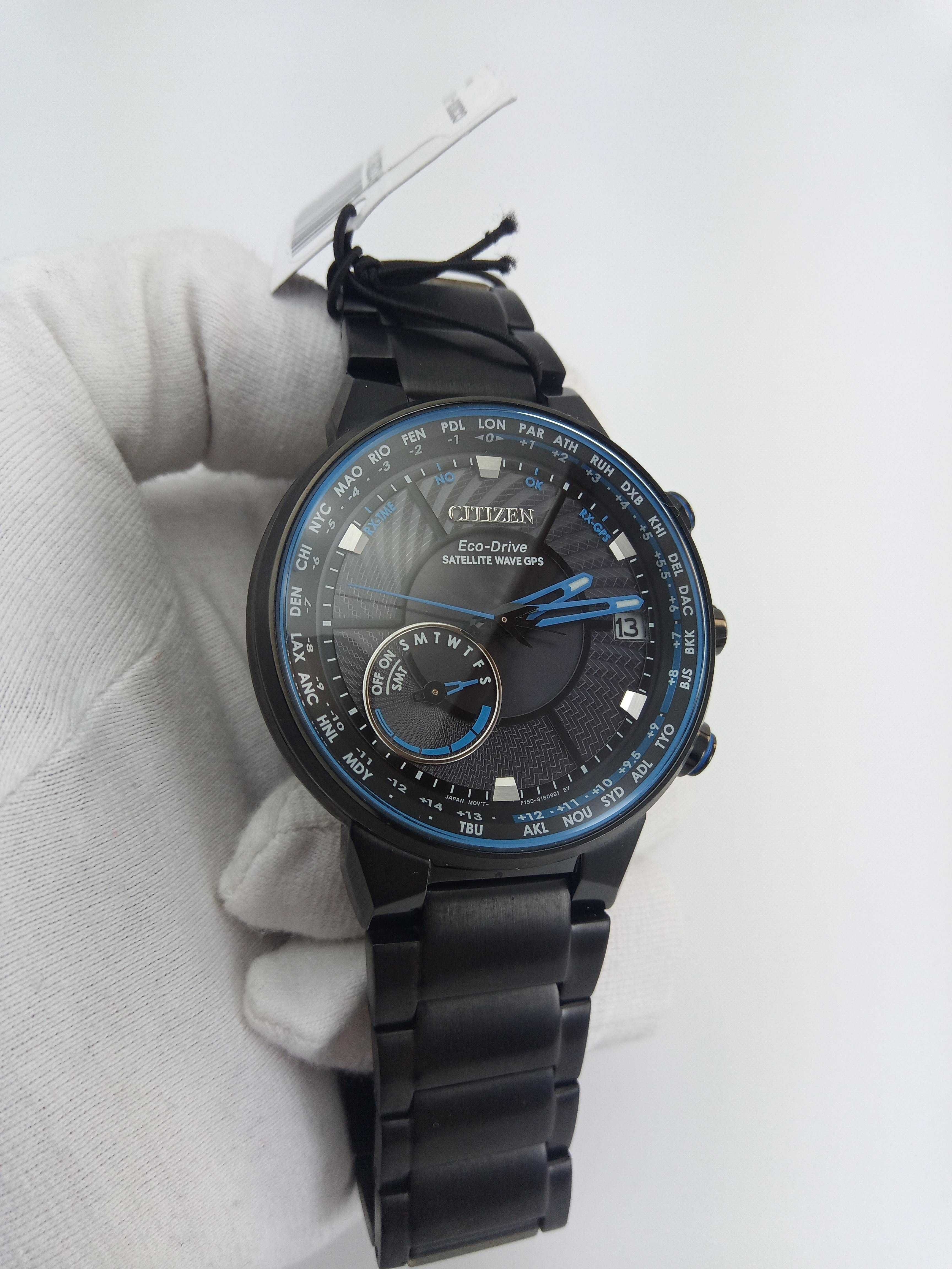 Часы GPS Citizen CC3038-51E спутник, вечник, мировое время, сапфир