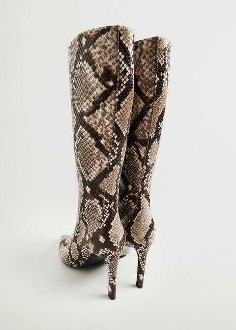 Botas snake print da Mango