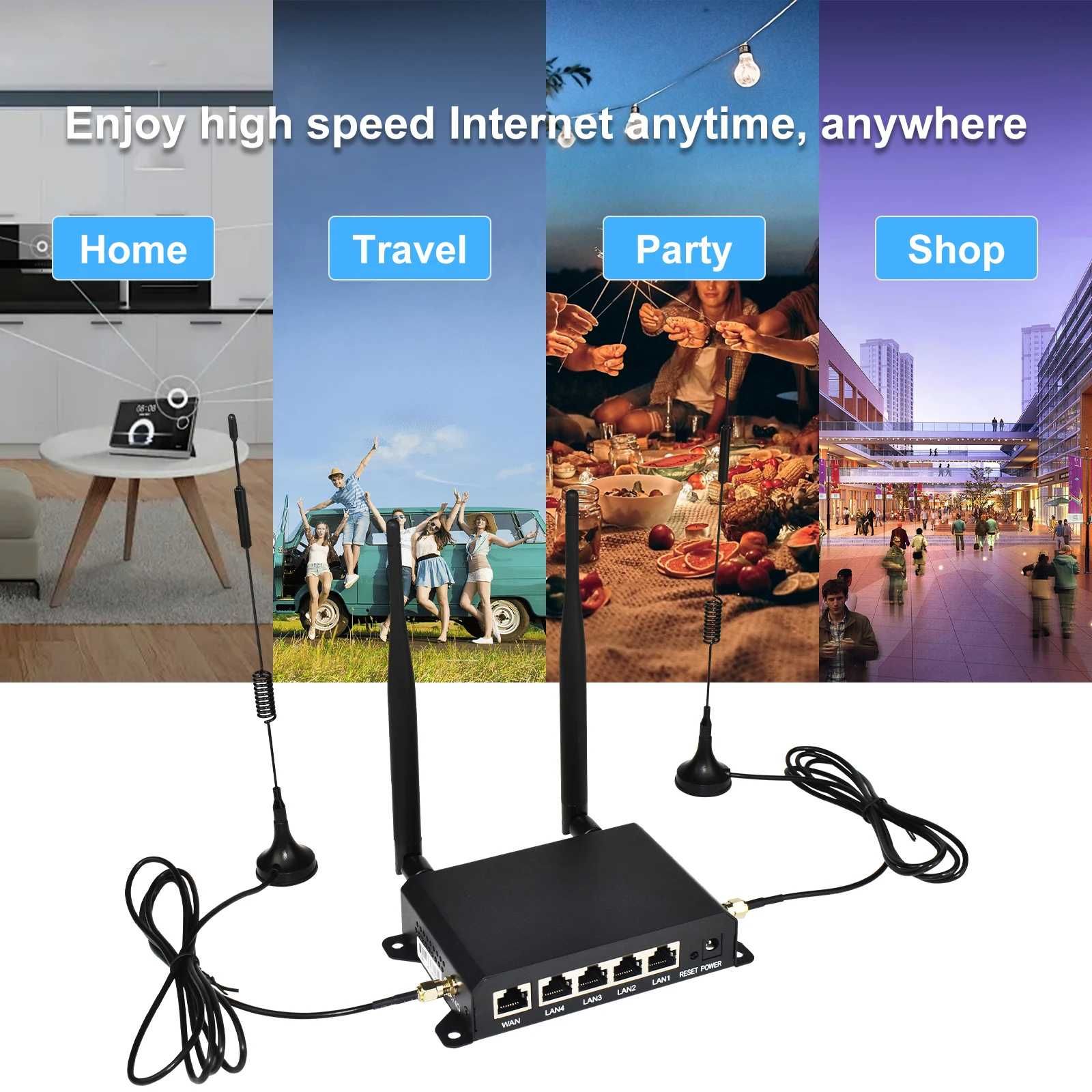 KuWFi WR181 роутер 4G LTE,Wi-Fi модем зі слотом для Sim-карти150Мбіт/с