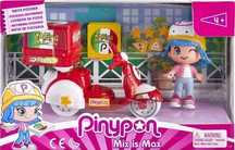 Pinypon City. Pizzeria. Laleczka 8 cm ze skuterem i akcesoriami