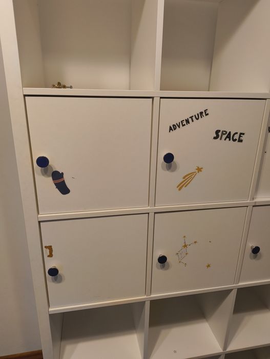 Regał Kallax 182x182 z wkładami