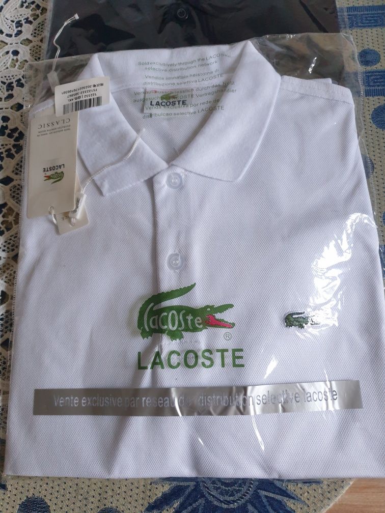 LACOSTE koszulka nowa krótki rękaw xxxl polecam kolor biały