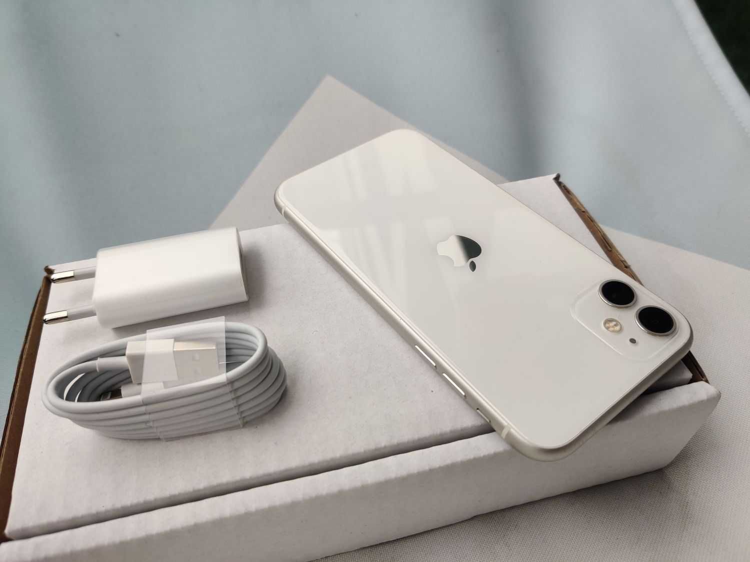 iPhone 11 128GB WHITE BIAŁY Silver Bateria 100% Gwarancja FV