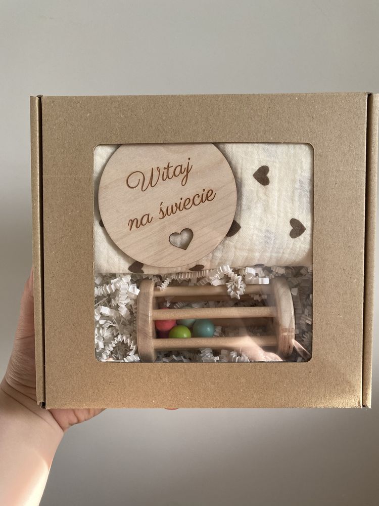 Box prezentowy dla noworodka dziecka odwiedziny prezent babyshower