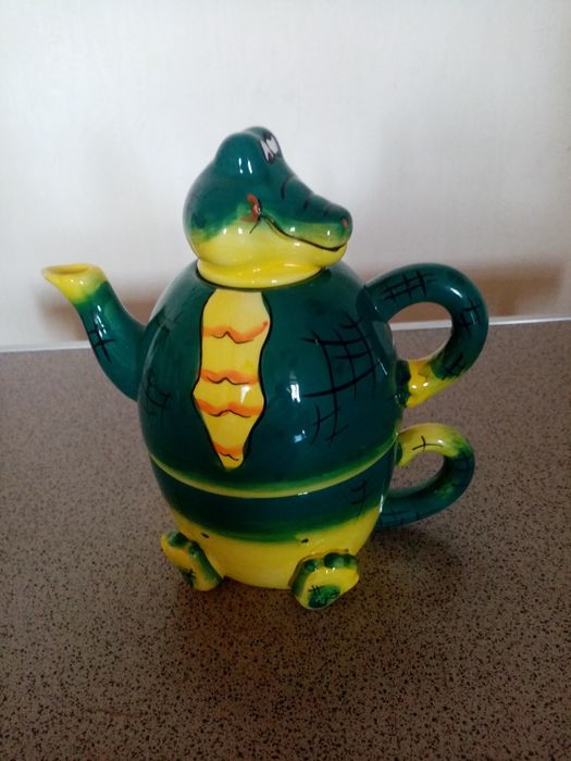 Чашка чайник "Крокодил"