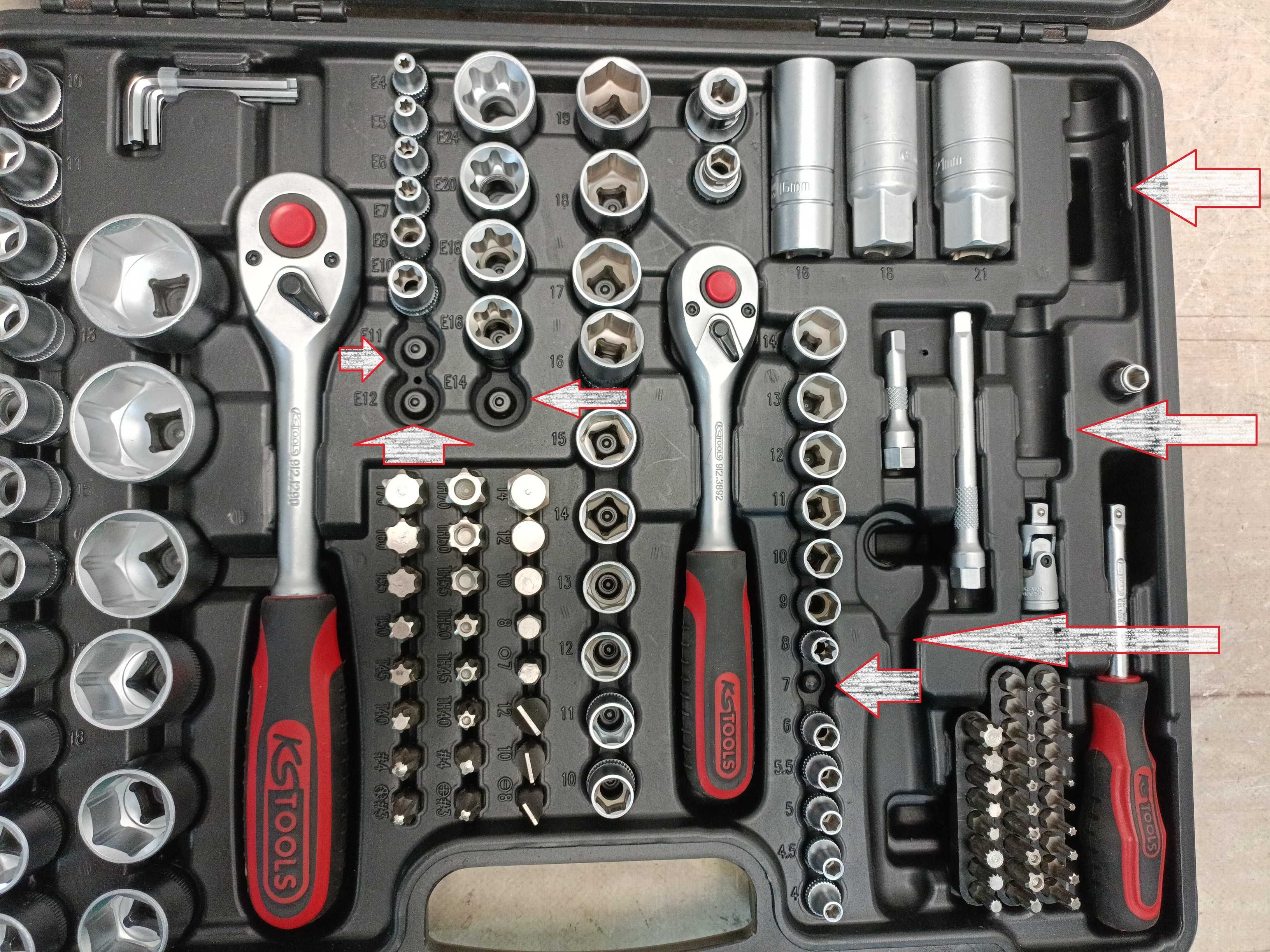 Ks tools 917.0779 набір ключів та головок, 172шт, Німеччина