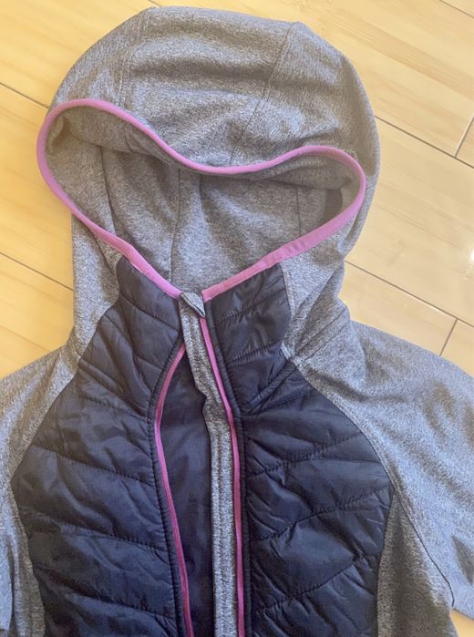 H&M sport xs s кофта на замке худи реглан