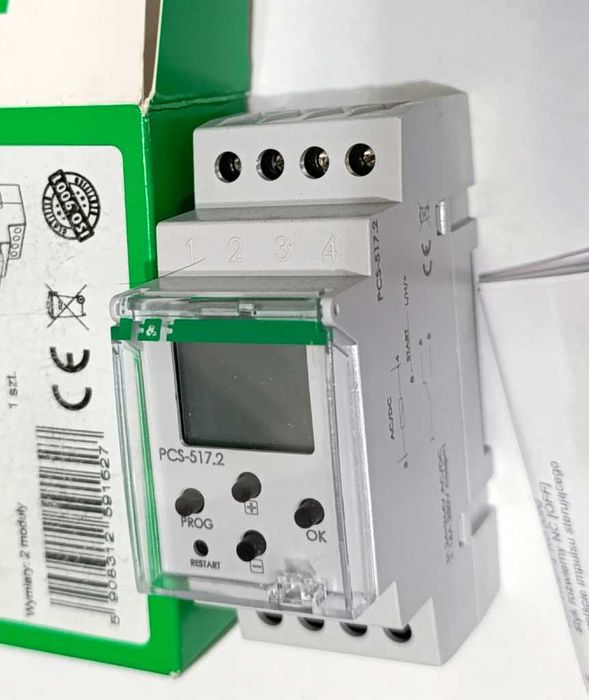 Przekaźnik czasowy, zegar PCS - 517 F&F NOWY