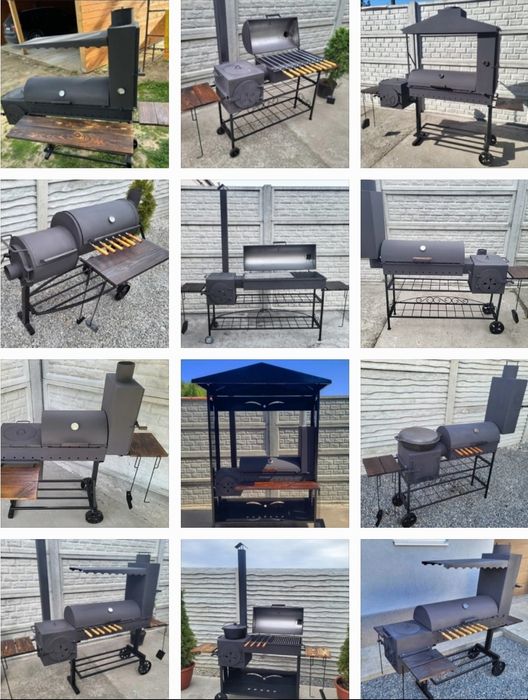 • 5мм / Усилення/ ВІД ЗАВОДА / Мангал Смокер Барбекю / З коптильнею