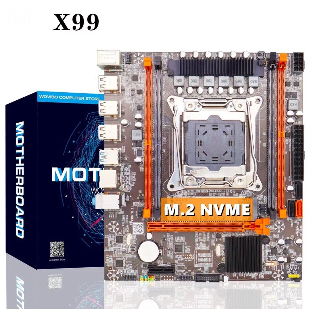 Материнська плата Kllisre 2011-V3 X99 DDR4 NVME M.2 SSD USB 3.0