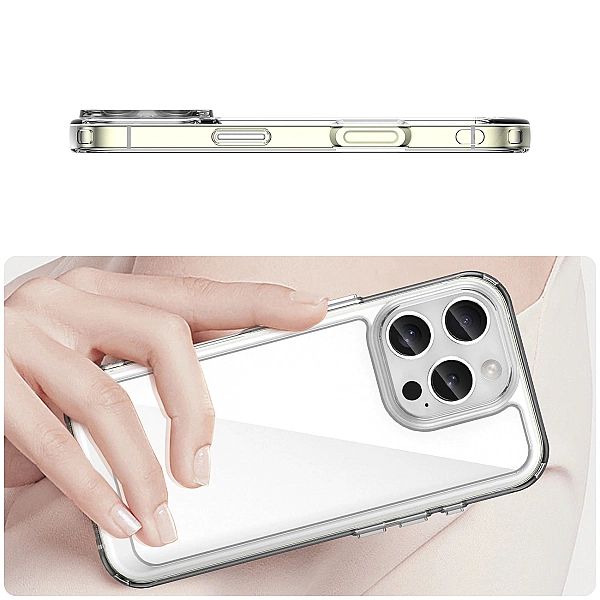 Etui Outer Space Case na iPhone 16e pokrowiec z elastyczną ramką - prz