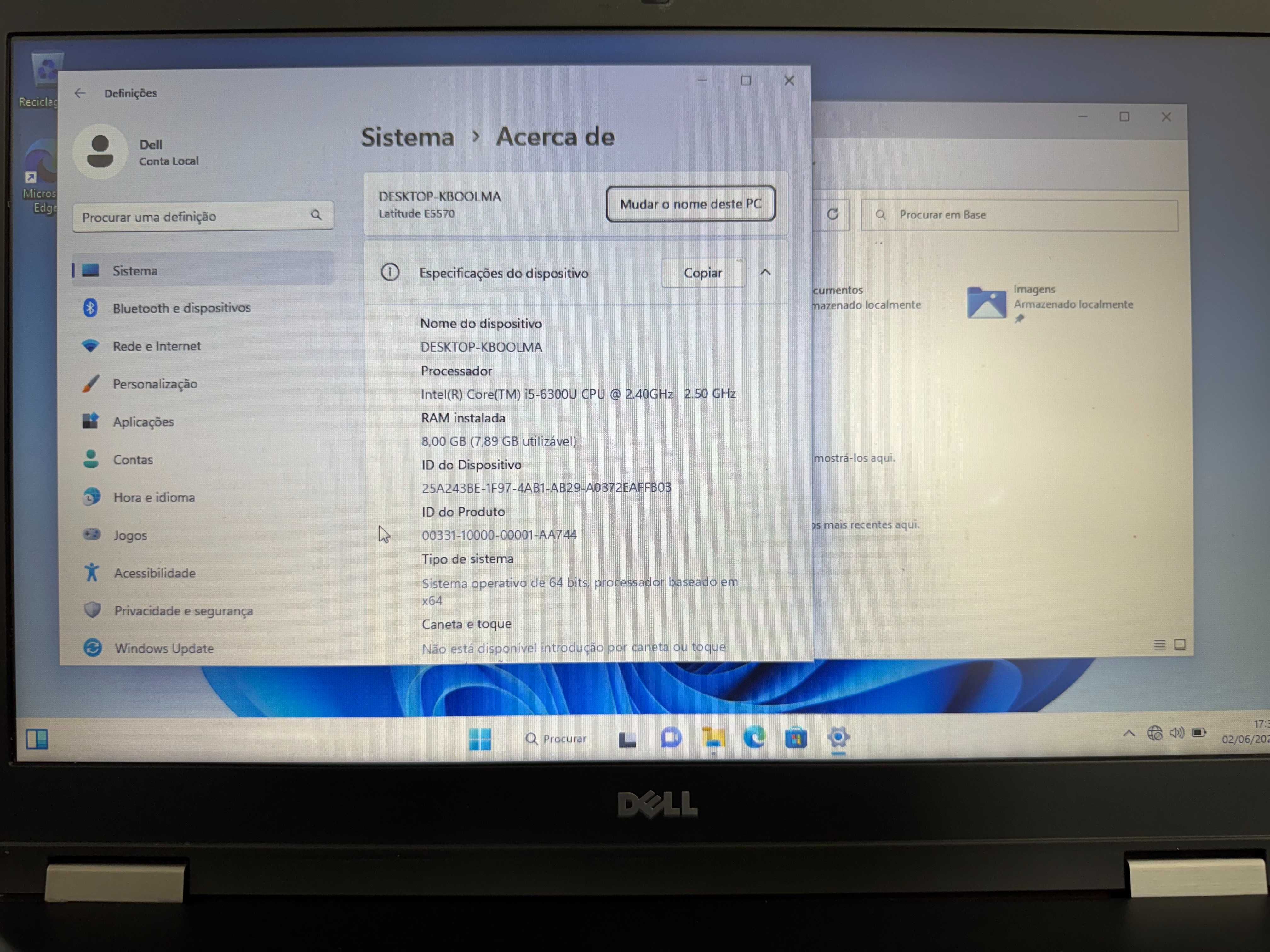 Dell Latitude E5570  i5-6300U / 8 Gb Ram / 240 SSD Recondicionado