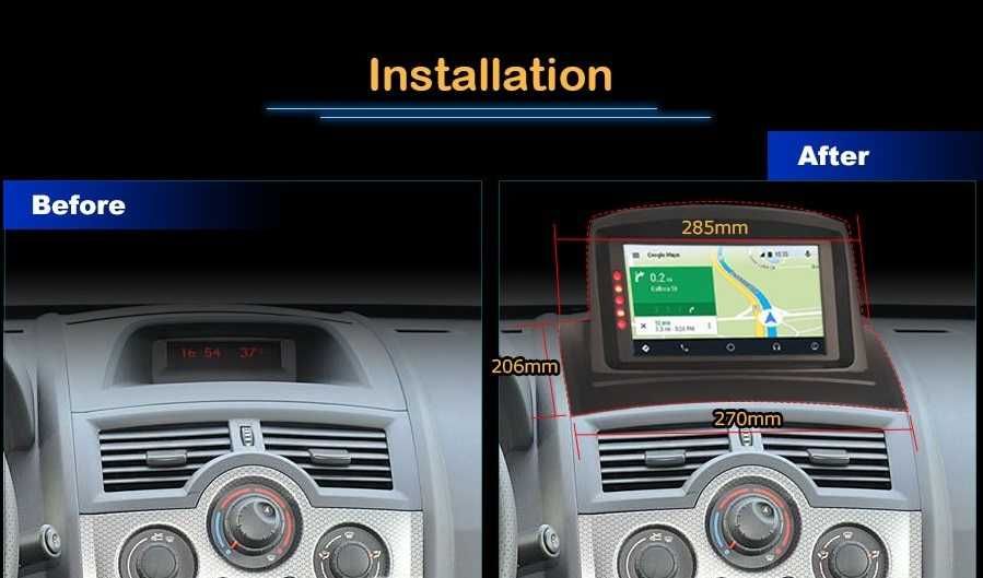 Auto-rádio 2 din android 14 Megane 2 (2002 a 2008)