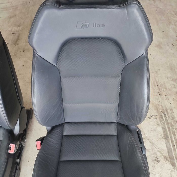 Audi a6 c6 fotele przód półskóry s-line sline