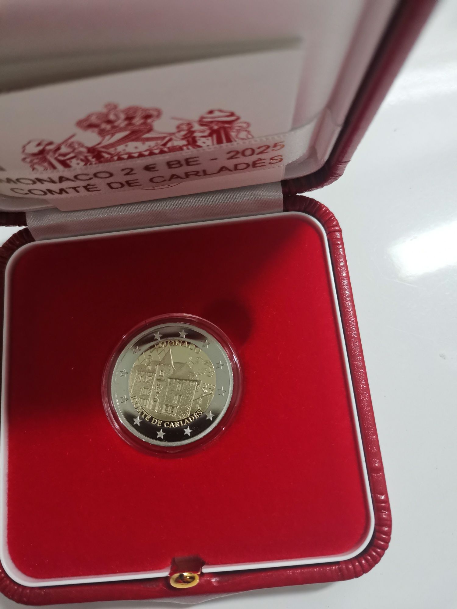 Moeda proof 2€ Mónaco 2025
