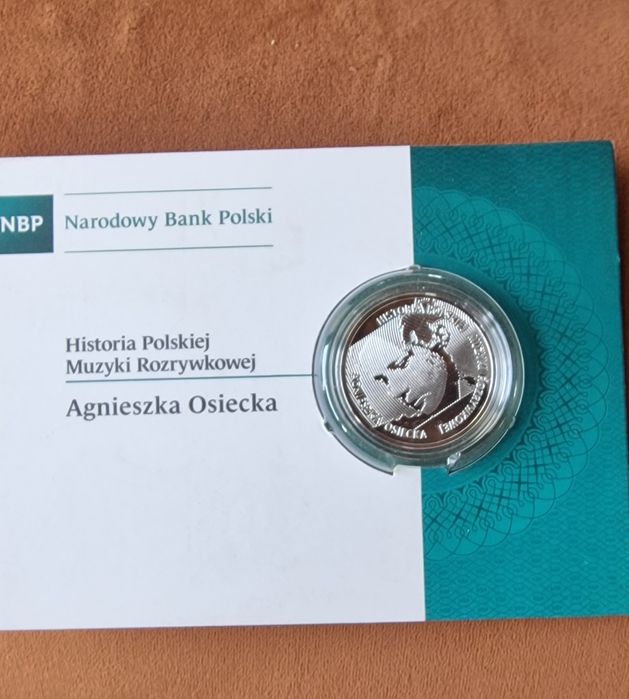 Moneta kolekcjonerska 10 zl NBP, Agnieszka Osiecka