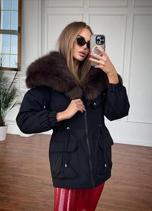 Парка з хутром соболя