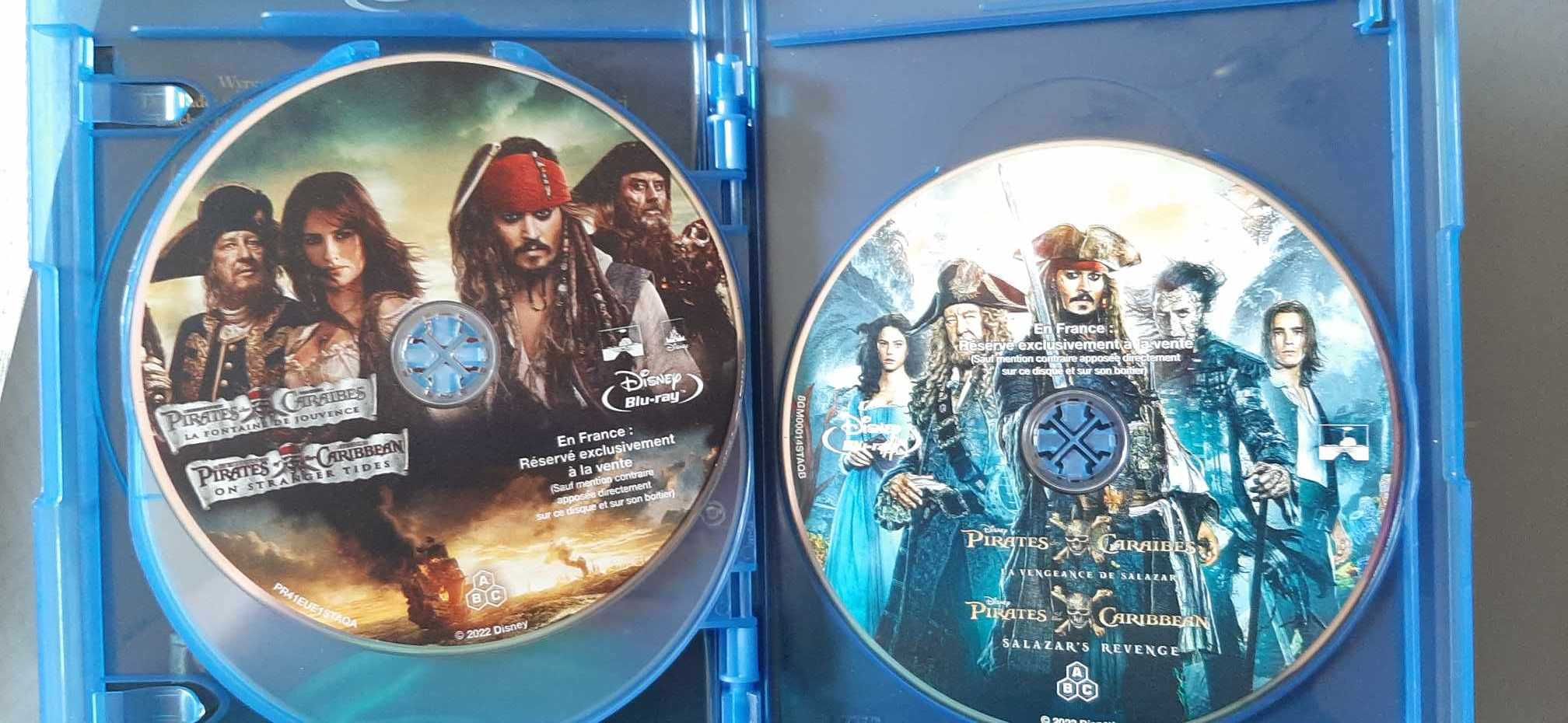 Piraci z Karaibów Pirates 1-5 set Blu Ray w.ENG