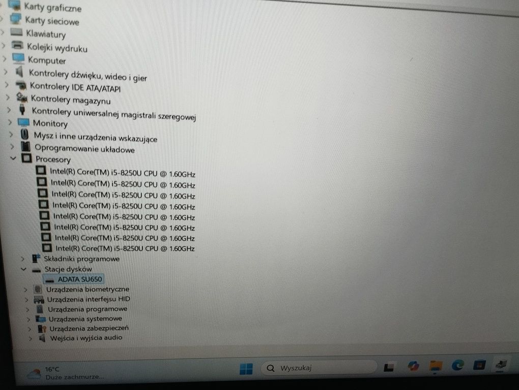 HP probook 440G5 i 58gen. 16GbRam SSD ADATA 240Gb.win11