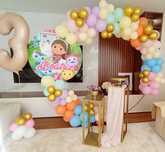 Decoração Balões insufláveis pinturas faciais pipocas algodão doce