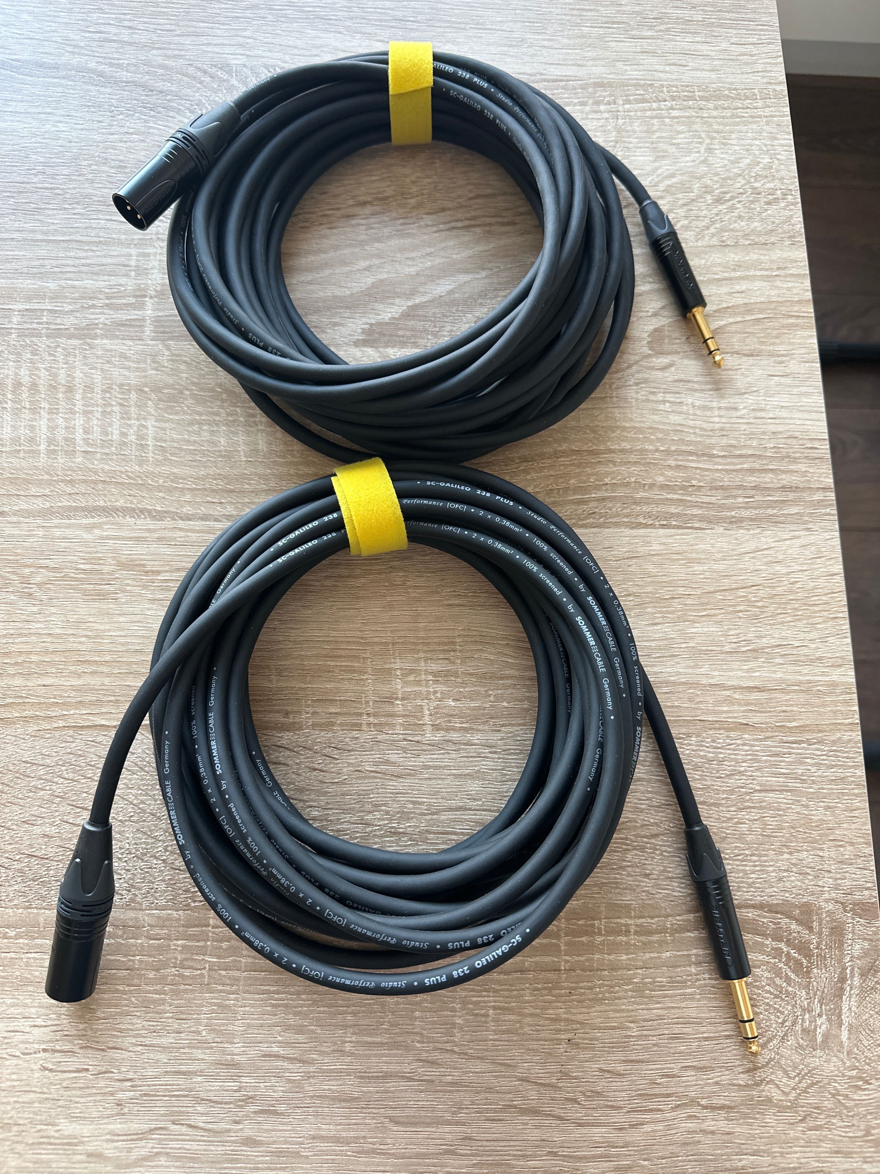Kabel XLR - Jack Stereo Sommer 10 m Neutrik Galileo szt2
