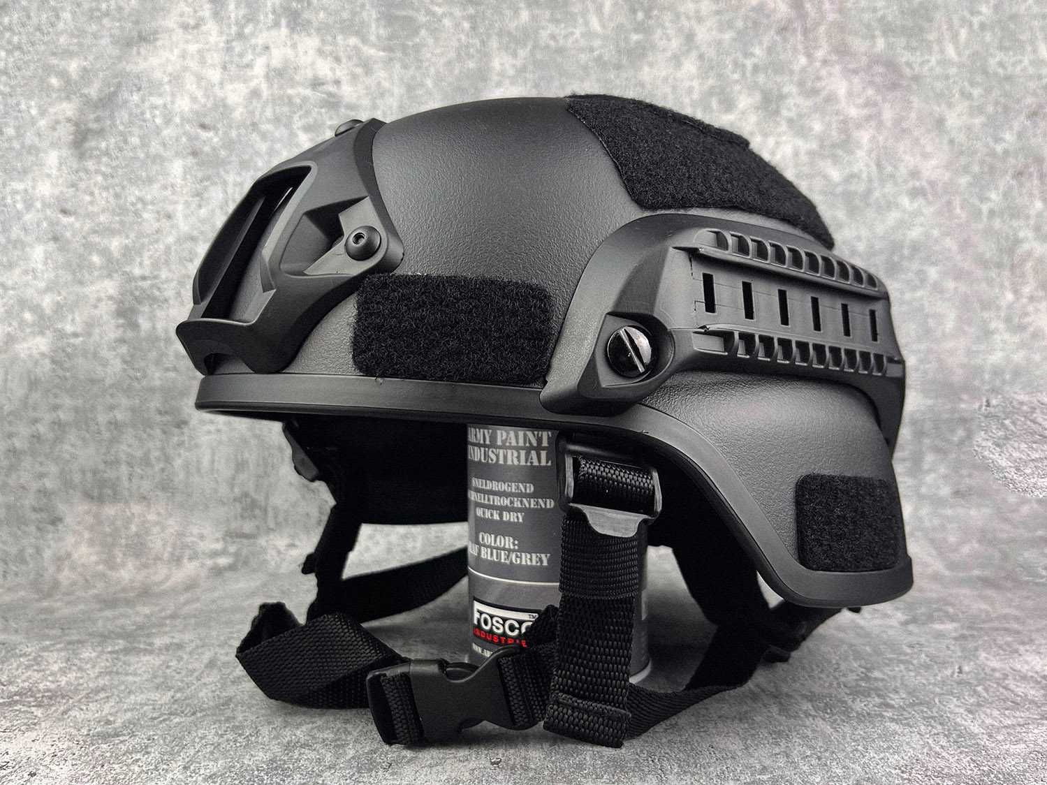 NOWY hełm MICH 2000 railed replika asg paintball ochronny black POZNAŃ