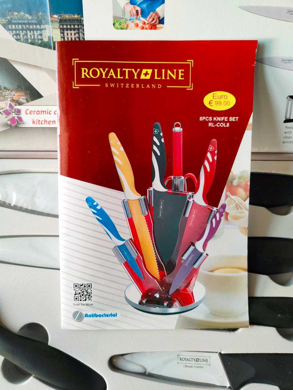 Набор из 5 ножей из нержавеющей стали Royalty Line RL-NCW5B