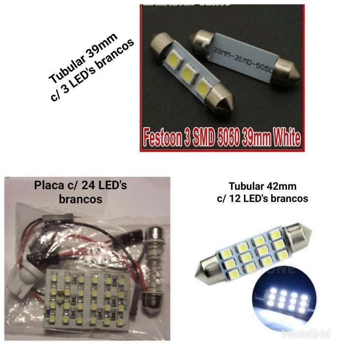 Lâmpadas de leds T10 / Ba9s / Tubulares / Placa de LED's