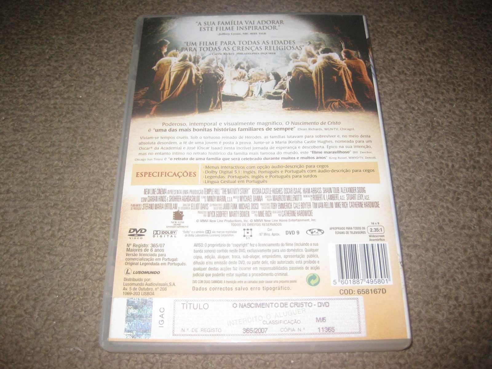 DVD "O Nascimento de Cristo" de Catherine Hardwicke/Raro