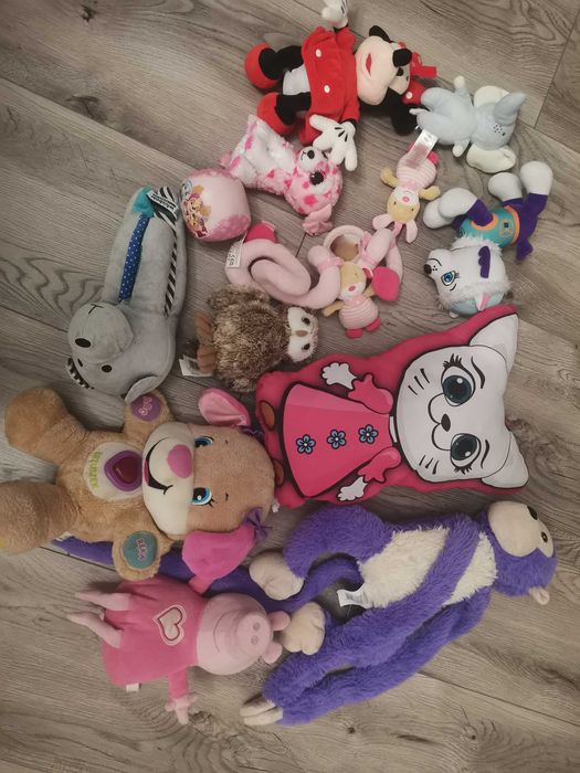 Maskotki, m.in. Siostra Szczeniaczka FP, świnka Pepa, Myszka Minnie