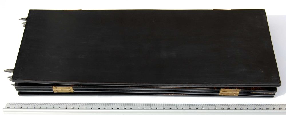 Parawan z laki, chiński obraz, pejzaż, laka, żurawie łodzie, vintage