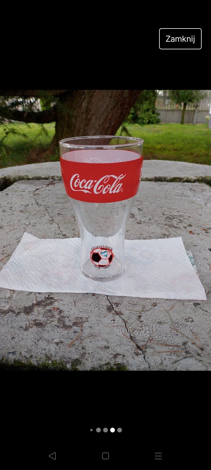 Kolekcjonerskie szklanki coca cola