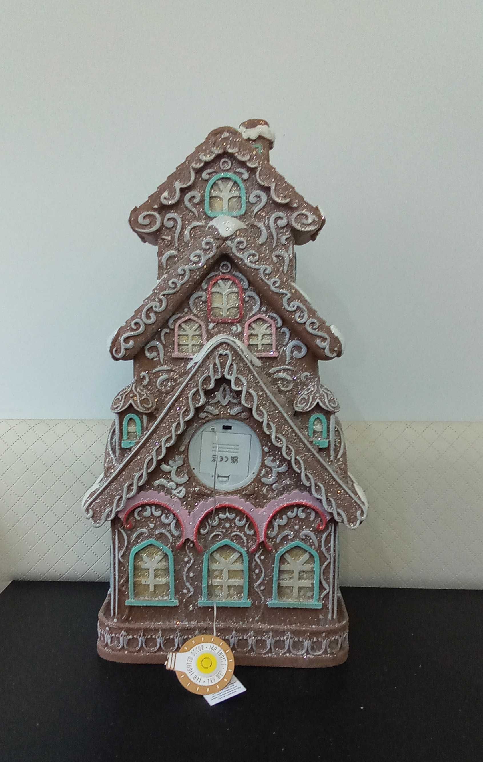 Domek z piernika Gingerbread XXL podświetlenie LED wys. 62cm