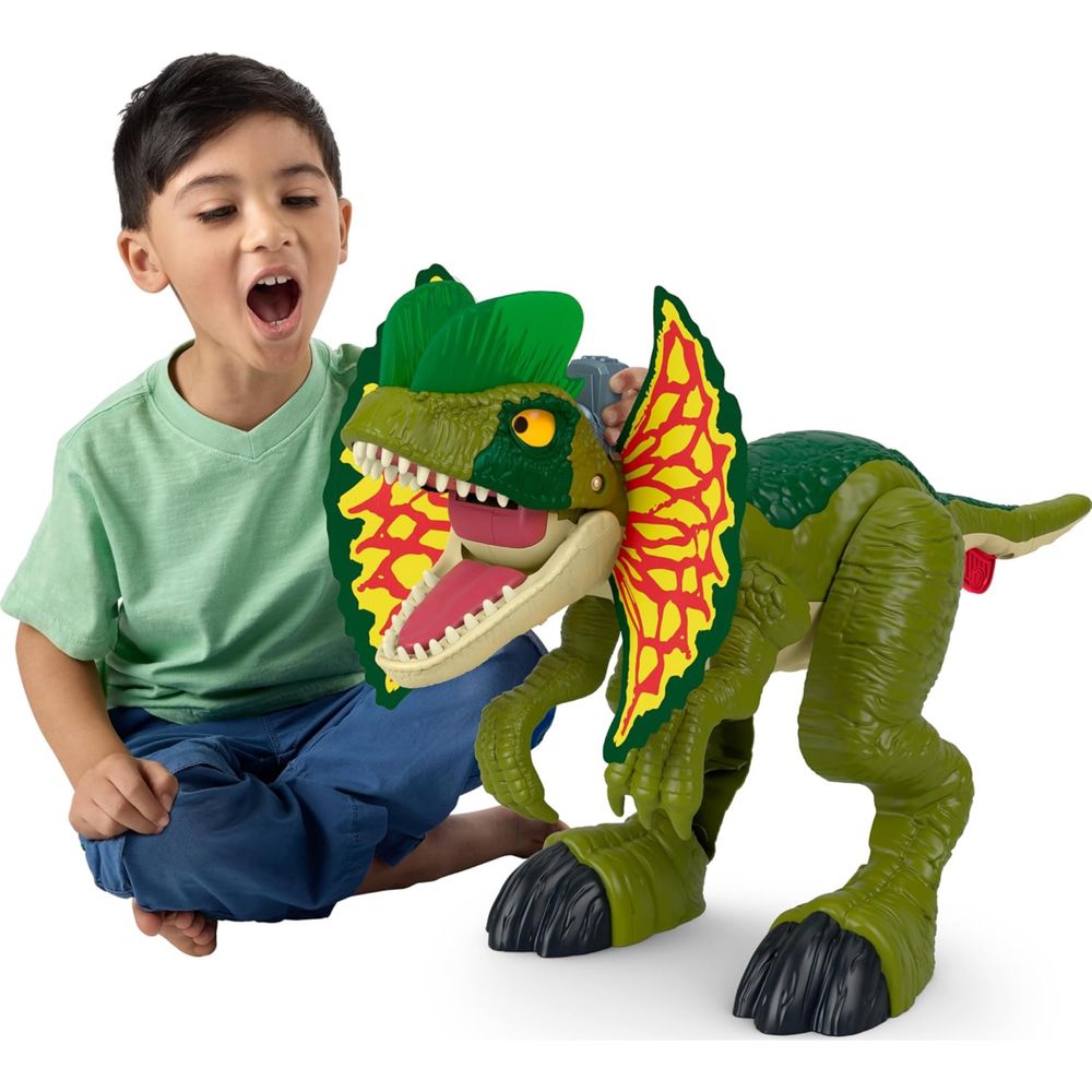 Fisher Price Jurassic World динозавр великий дилофозавр