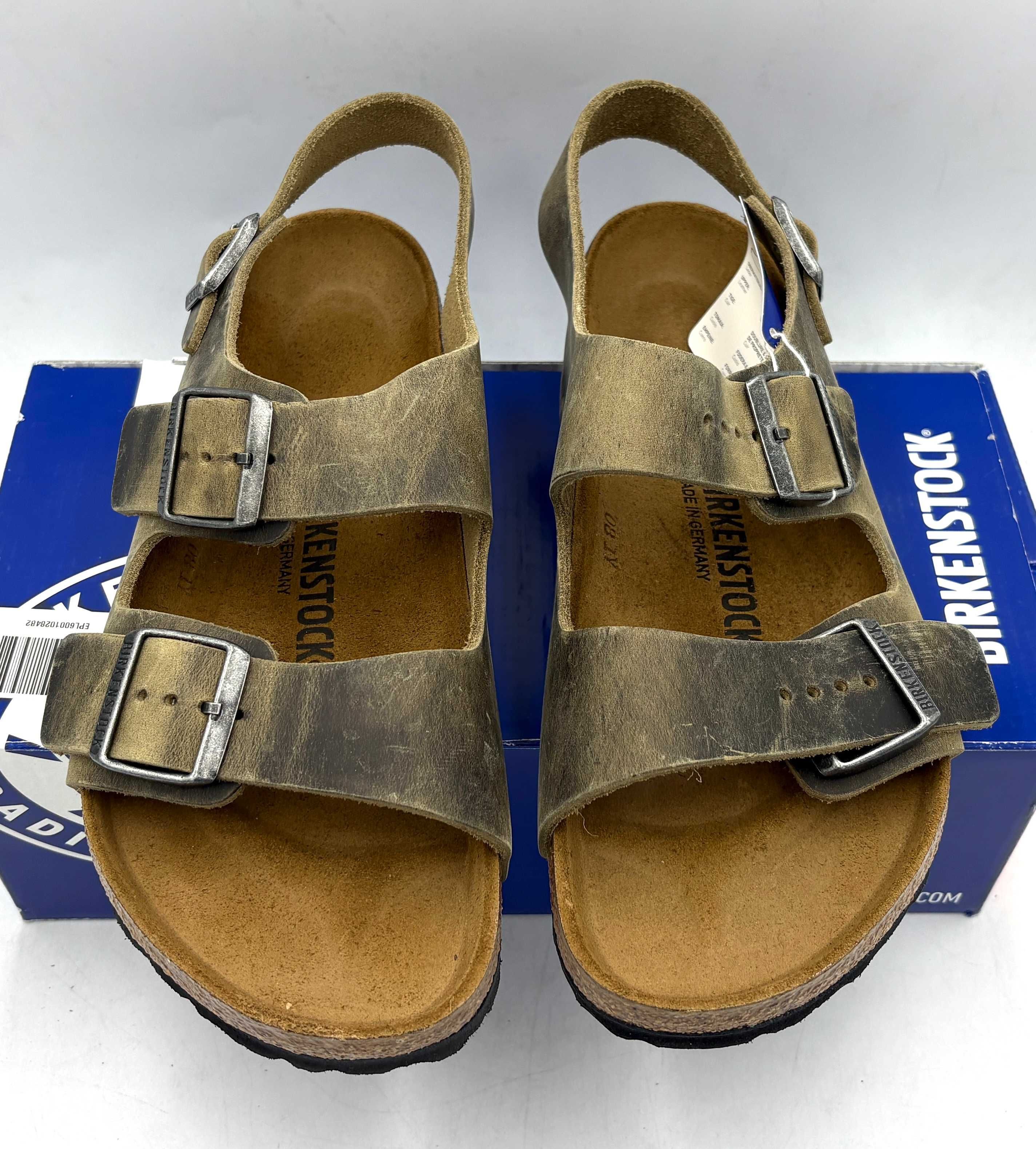 ‼️Nowe oryginalne sandały BIRKENSTOCK Milano khaki 39 AZ 250 skóra
