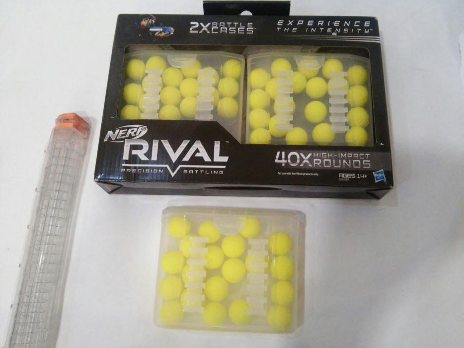 патронташ Райвал Нерф и шарики ( патроны ) Nerf Rival balls box